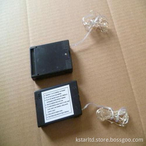 3*AA Battery Lights with 20-piece Pink LED, Copper Wire